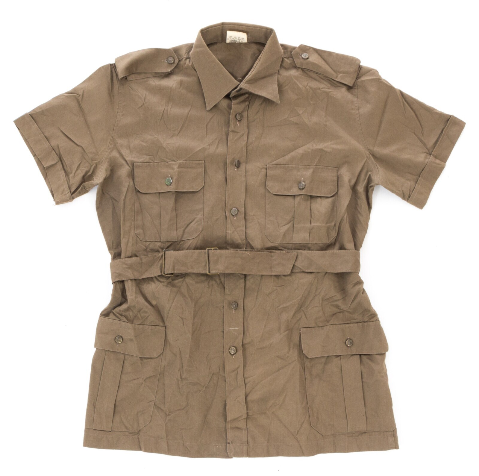 Košile s krátkým rukávem Safari Itálie khaki Velikost: 50/8