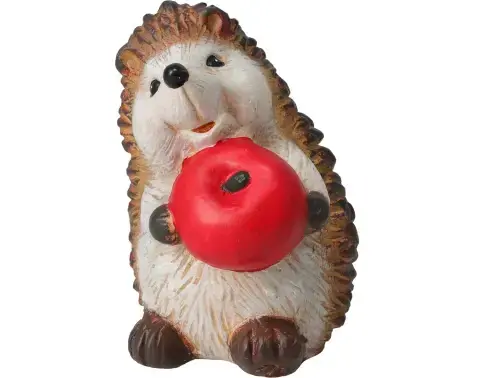 Dekorační soška (2 druhy) Ježek s jablkem