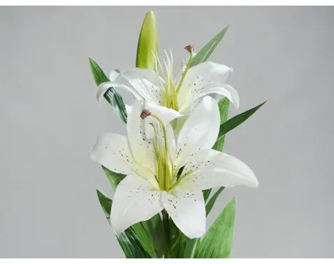 Umělá květina Lilie 78 cm, krémová