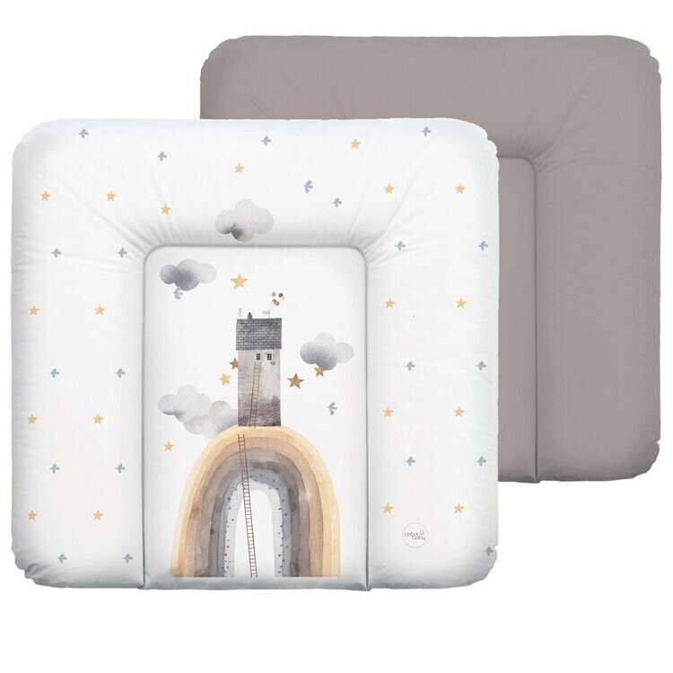 CEBA BABY Podložka přebalovací měkká střední (75x72) Basic Rainbow Home