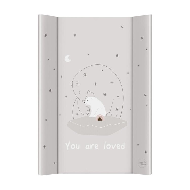 CEBA BABY Podložka přebalovací 2-hranná s pevnou deskou (50x70) Basic Polar Bears