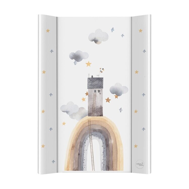 CEBA BABY Podložka přebalovací 2-hranná měkká (50x70) Basic Rainbow Home
