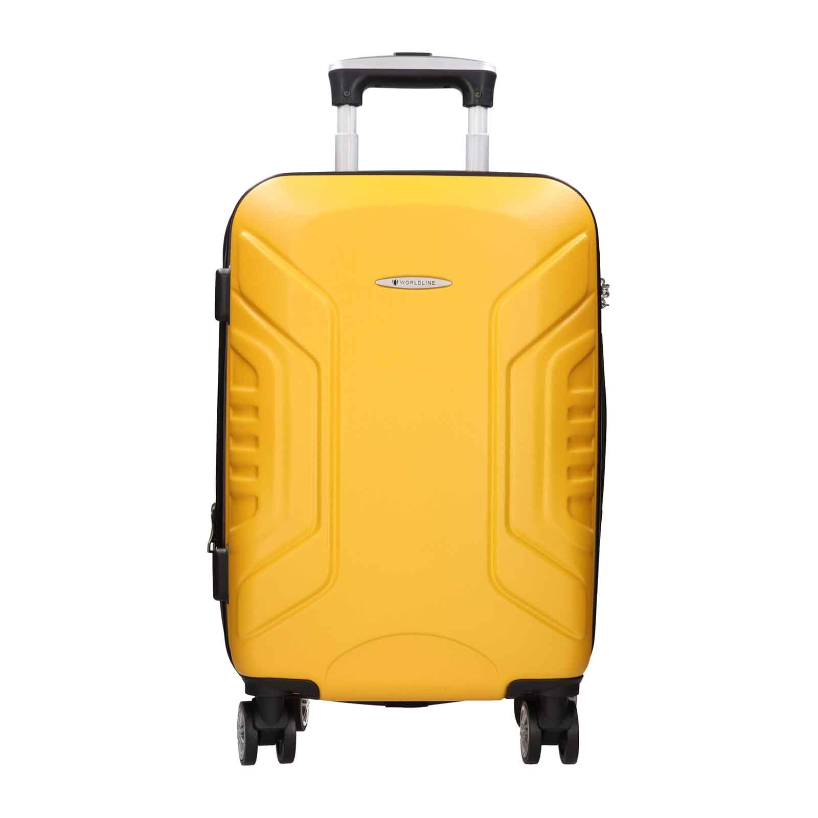 Cestovní kufr Worldline Mello S - žlutá 47l