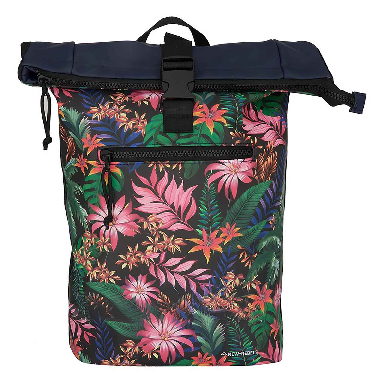 Velký rolovací batoh New Rebels Tropic - tmavě modrá 0,8l