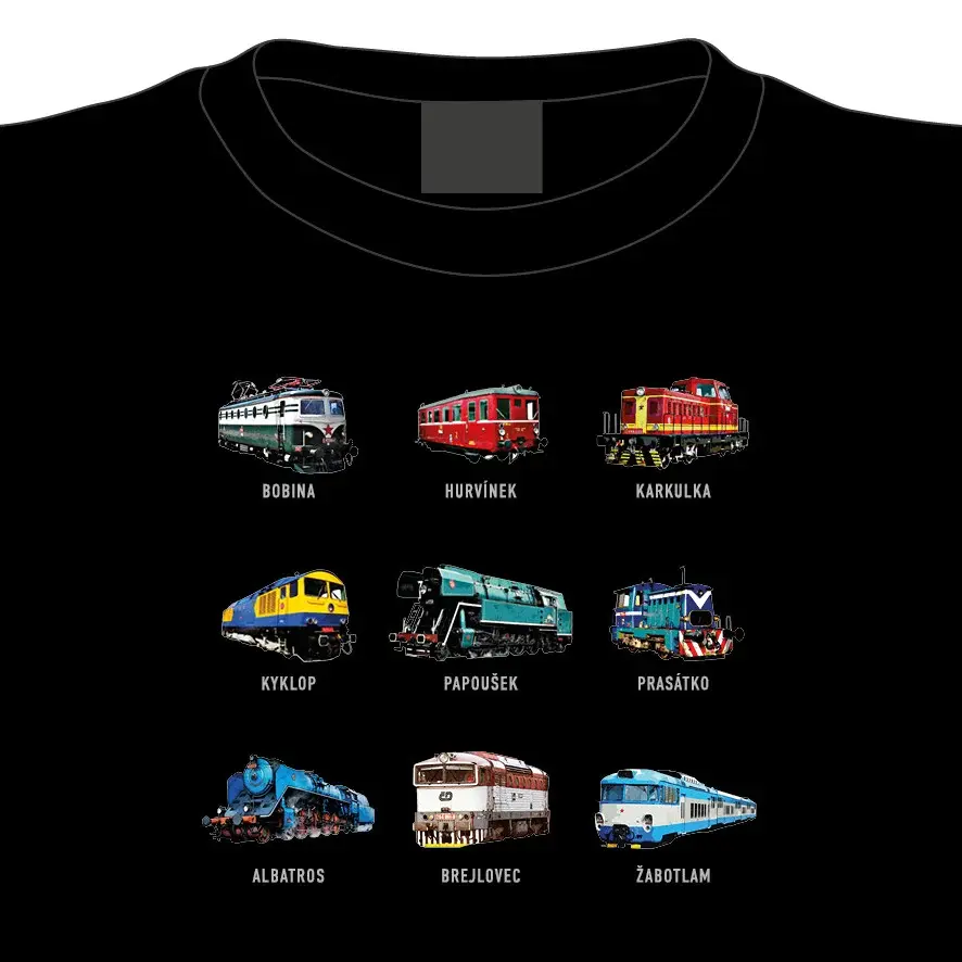 Tričko Tajemné názvy lokomotiv, L