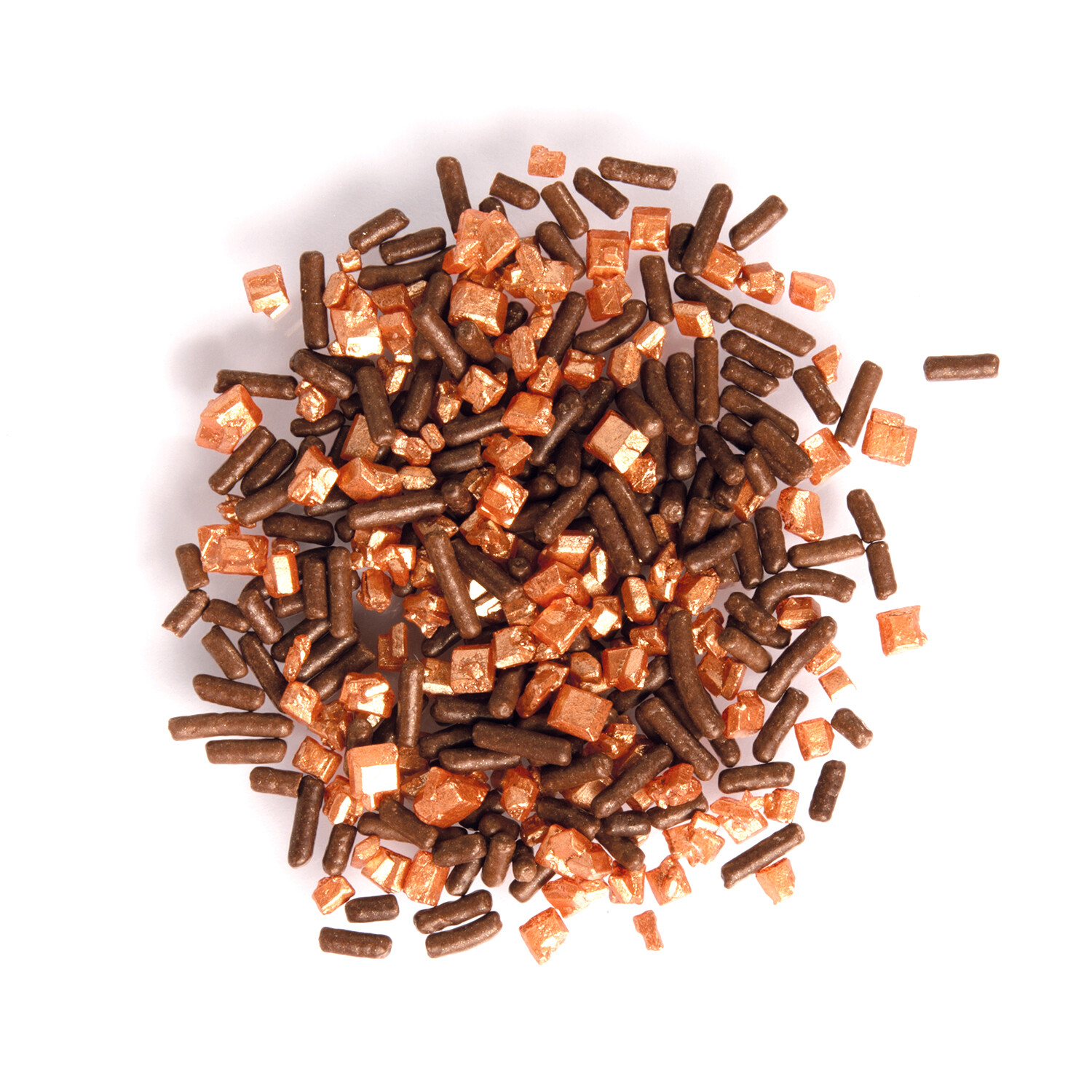 Třpytivé zdobení měděný mix 40g