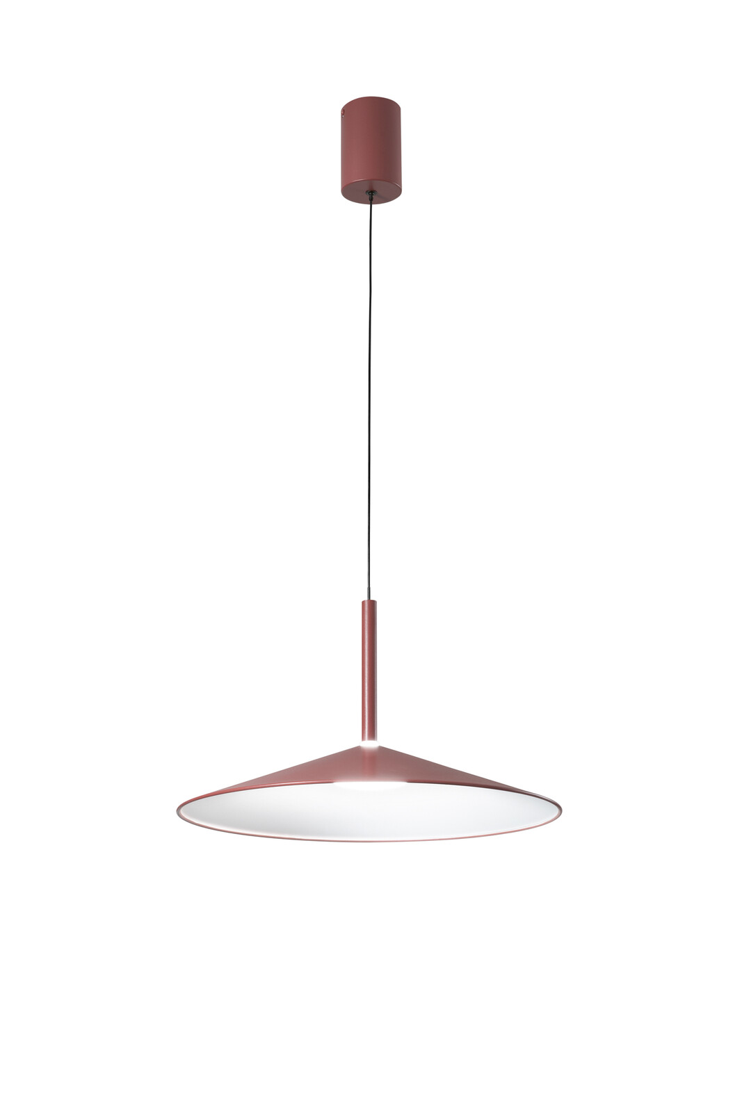 FANEUROPE Závěsné LED svítidlo Khan (červená), 18 W, CCT 2700 / 3500 K, 48 x200cm