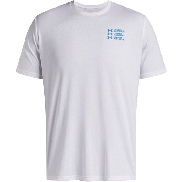 Under Armour TRIPLE STACK Pánské triko, bílá, velikost L