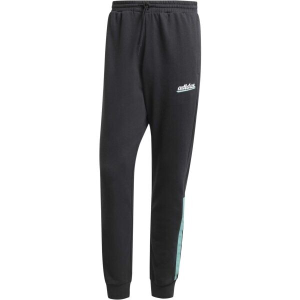 adidas M 3 STRIPES FL PT Pánské tepláky, černá, velikost