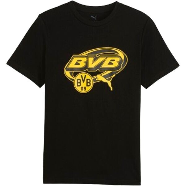 Puma BORUSSIA DRTMUND FTBLCULTURE TEE Pánské triko, černá, velikost