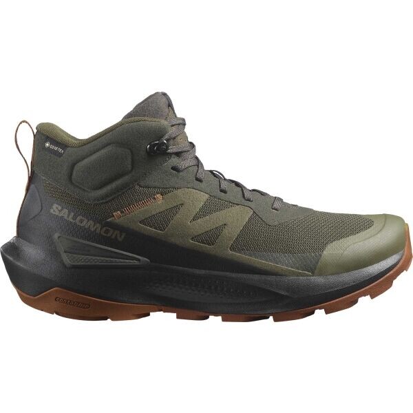 Salomon ELIXIR ACTIV MID GTX Pánská turistická obuv, khaki, velikost 45 1/3