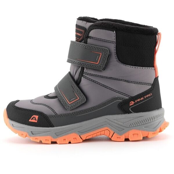 ALPINE PRO LIVRO Dětská zimní obuv, šedá, velikost