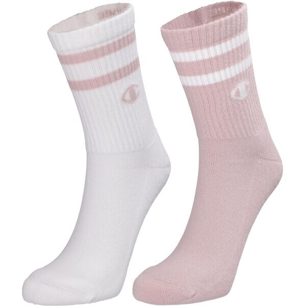 Champion 2PK SHORT CREW Unisexové ponožky, růžová, velikost