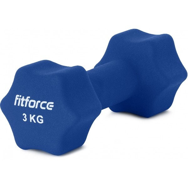 Fitforce FDBN 3 KG Jednoruční činka, modrá, velikost