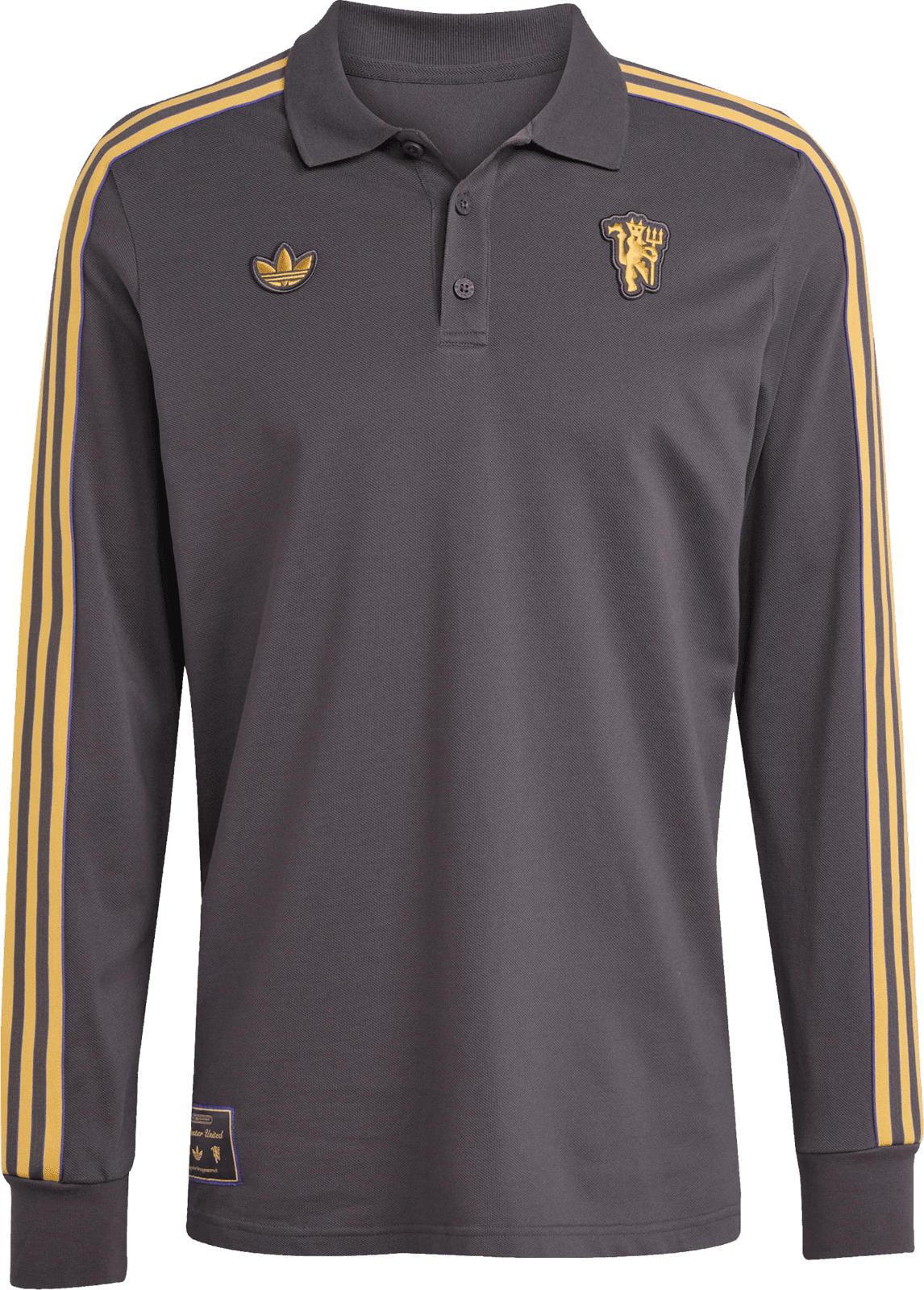 Triko s dlouhým rukávem adidas Originals  Manchester United Icon Long Sleeve Polo