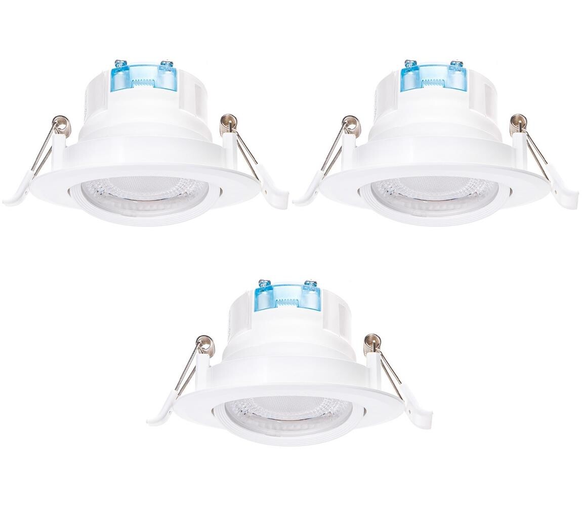 B.V.  - SADA 3x LED Podhledové svítidlo LED/5W/230V 6500K pr. 8,5 cm bílá