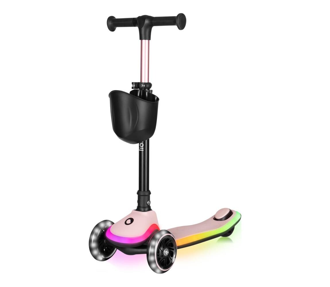 Lionelo Lionelo - Dětská koloběžka MEY 3xAAA Pink Rose