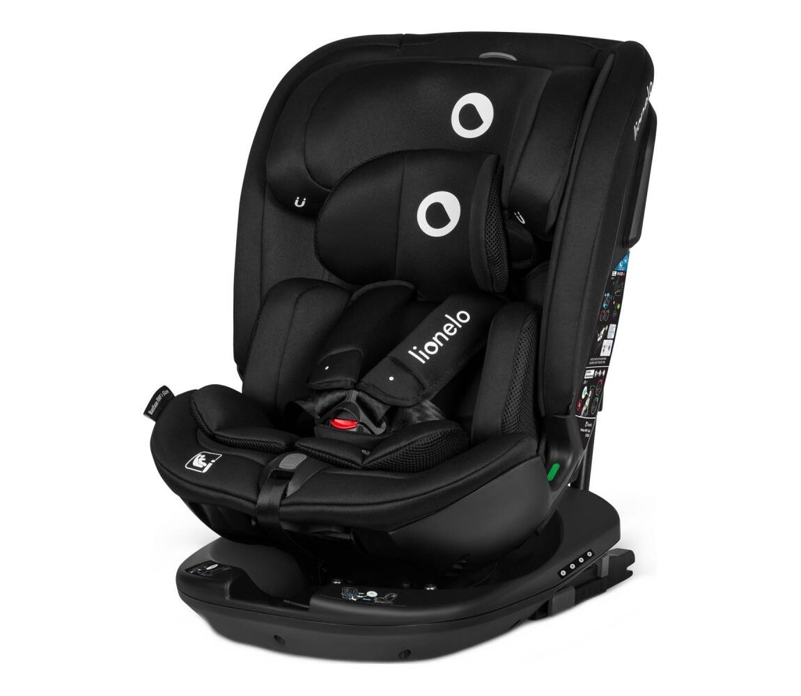 Lionelo Lionelo - Autosedačka se základnou otočná BASTIAAN i-Size 40-150 cm Black Carbon