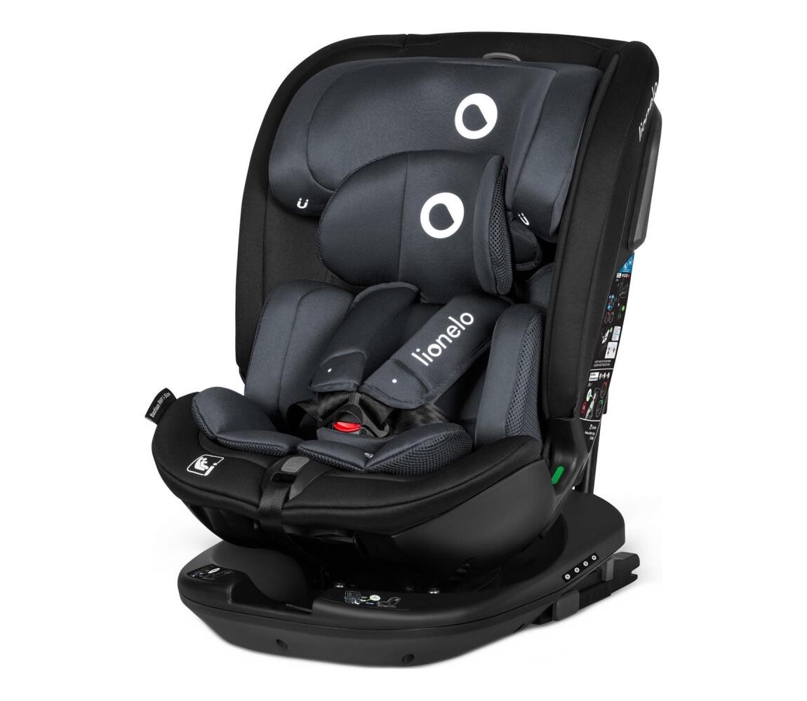 Lionelo Lionelo - Autosedačka se základnou otočná BASTIAAN i-Size 40-150 cm Grey Stone