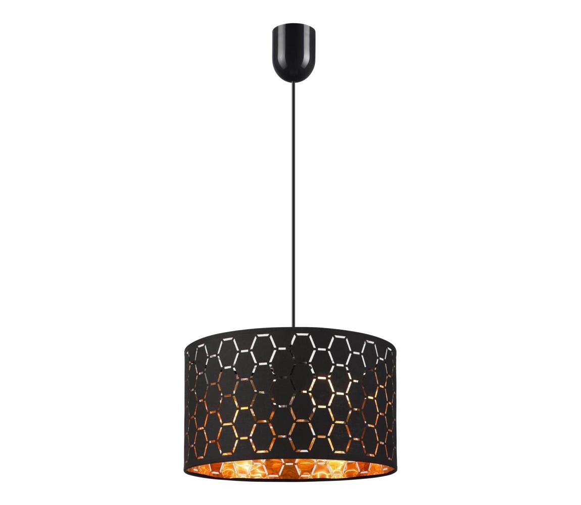 Lustr na lanku ULLE 1xE27/15W/230V černá