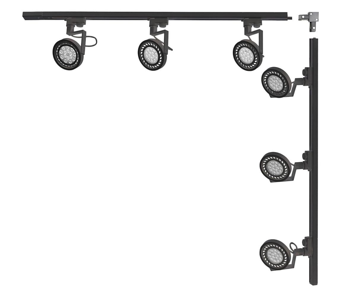 Zuma Line Zuma Line 3579 - Bodové svítidlo v lištovém systému MASTER 6xGU10/15W/230V černá