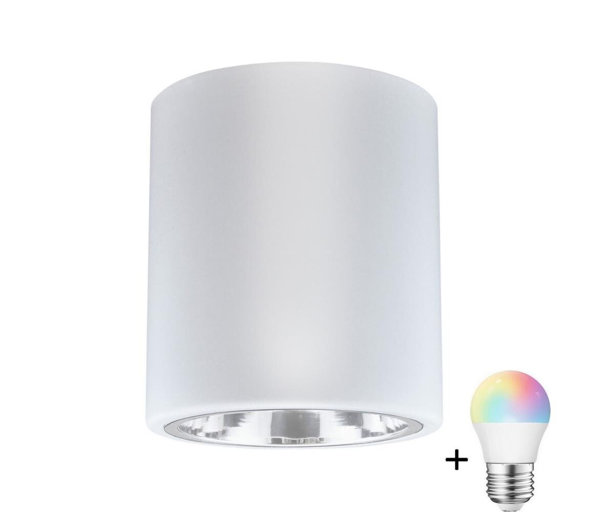 LED RGBW Stmívatelné bodové svítidlo JUPITER 1xE27/6,5W/230V pr. 13 cm bílá