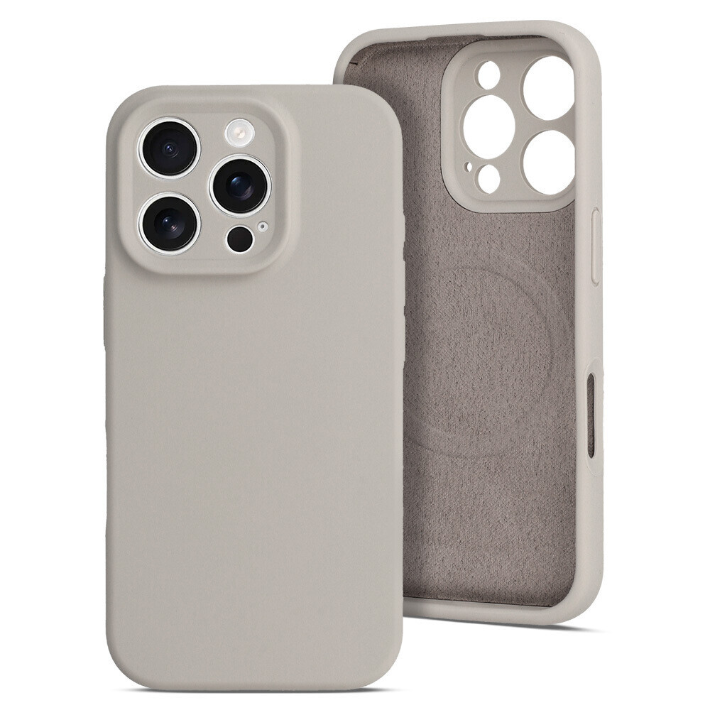 Zadní kryt MagColor Pure pro iPhone 15 latte