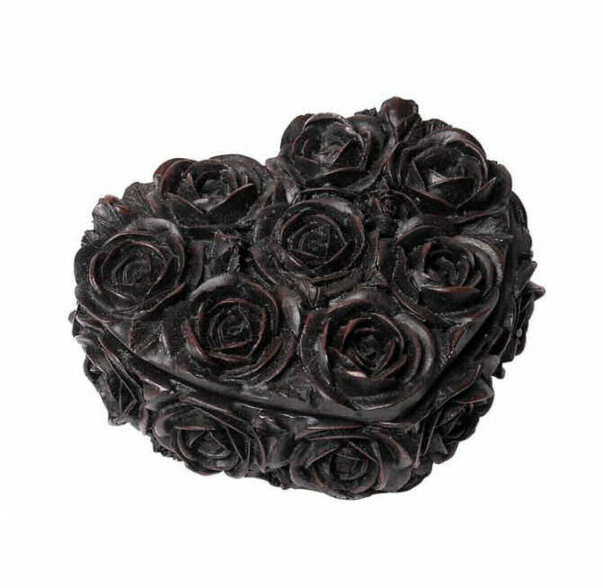 dekorace (krabička) ALCHEMY GOTHIC - Rose Heart - Black