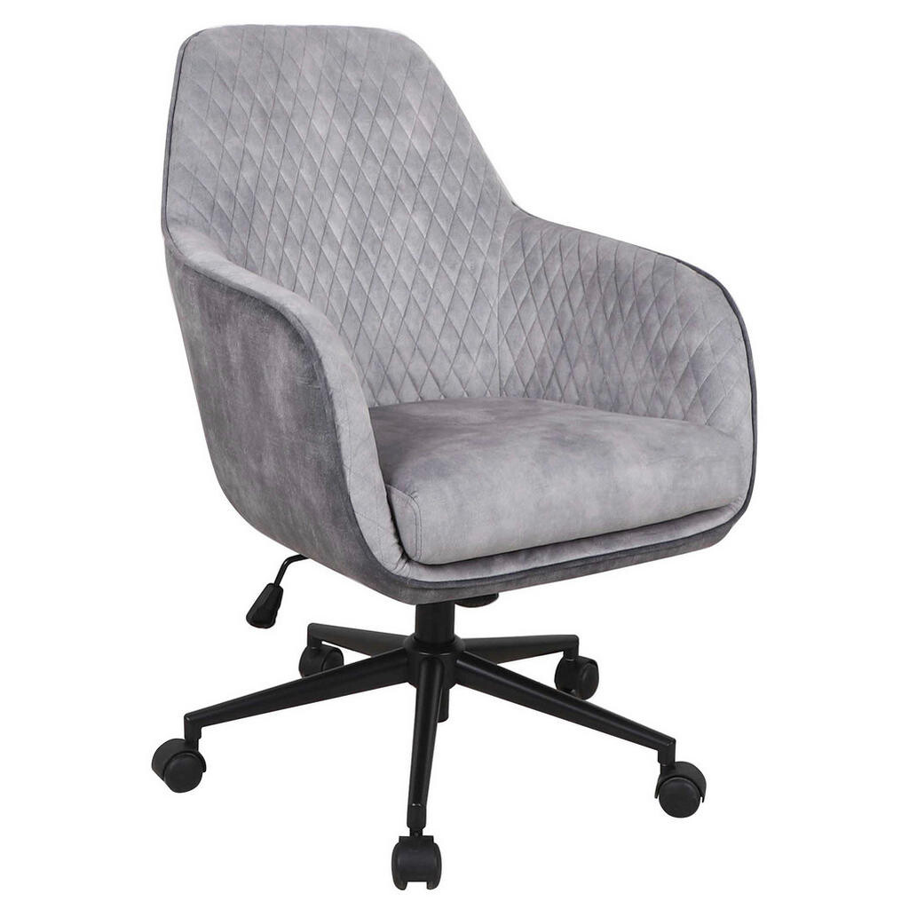 Novel OTOČNÁ ŽIDLE, samet, světle šedá, tmavě šedá