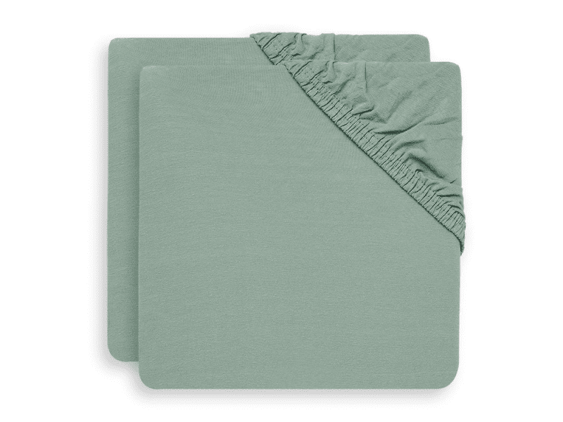 Jollein Prostěradlo napínací 120x60 cm 2 ks Ash Green