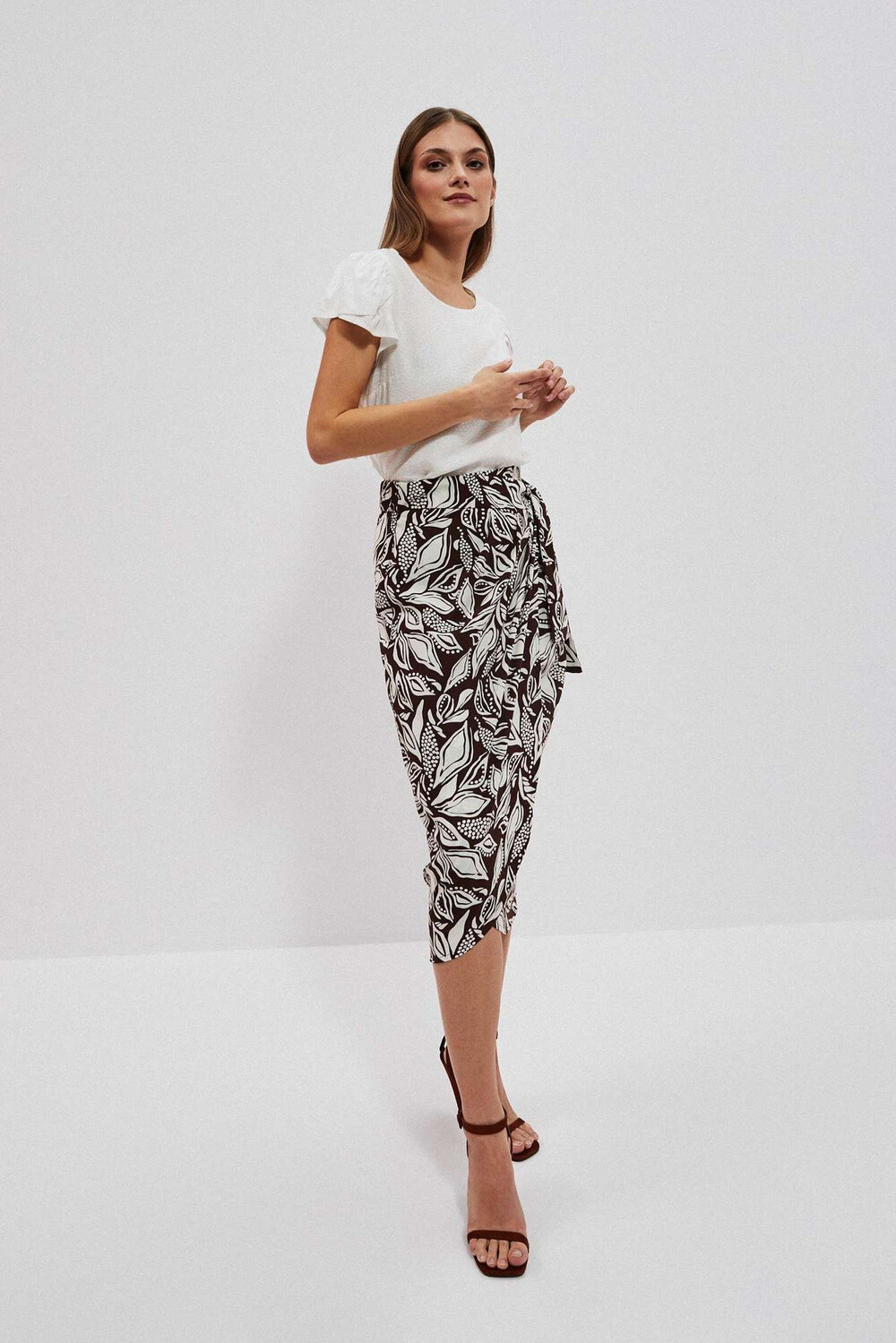 Marisse Women's Skirt L-Sc-4014 D.Oak