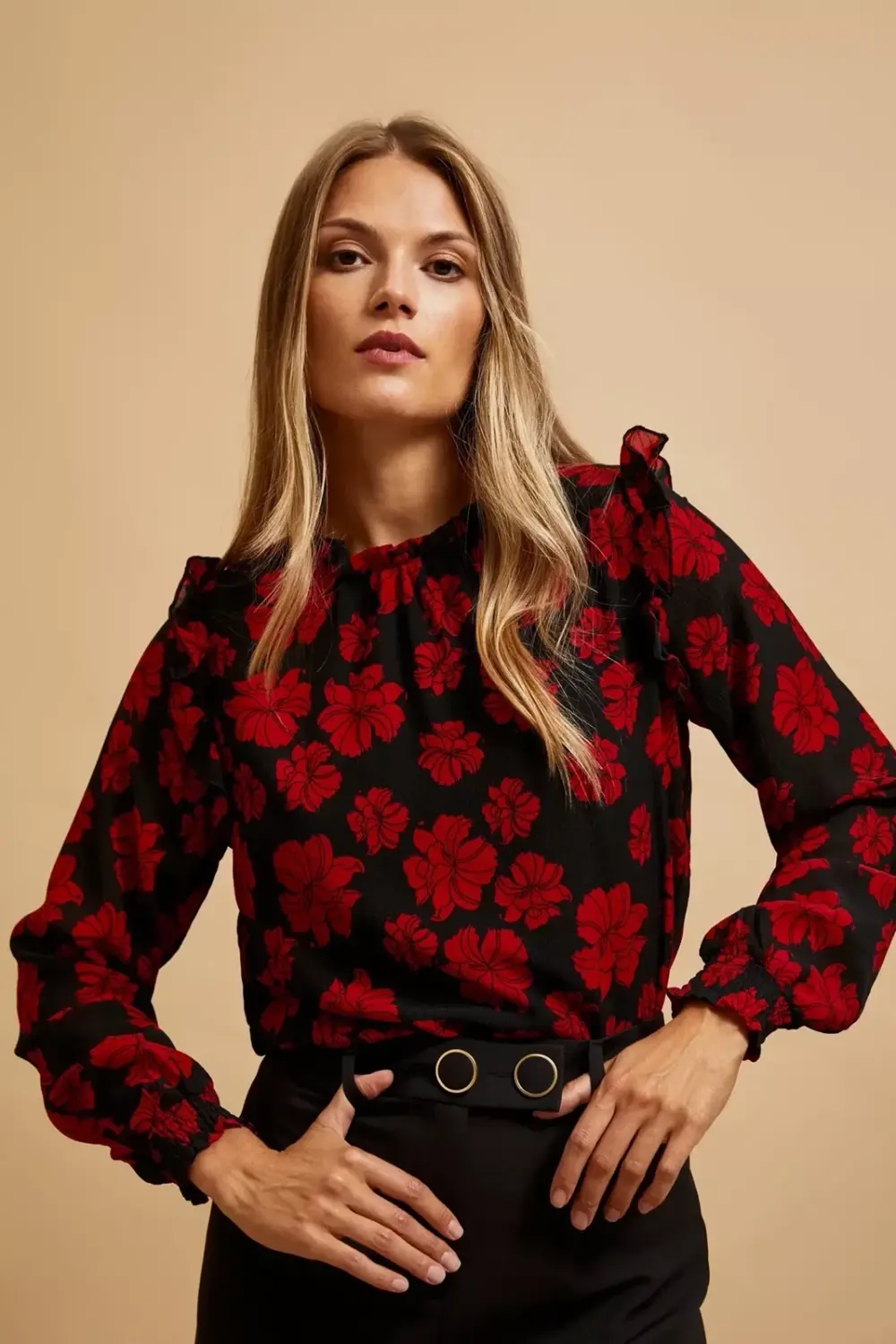 Marisse Floral Pattern Shirt