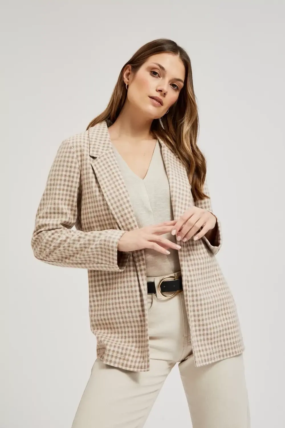 Marisse Women's Jacket L-Mr-4315 D.Brown