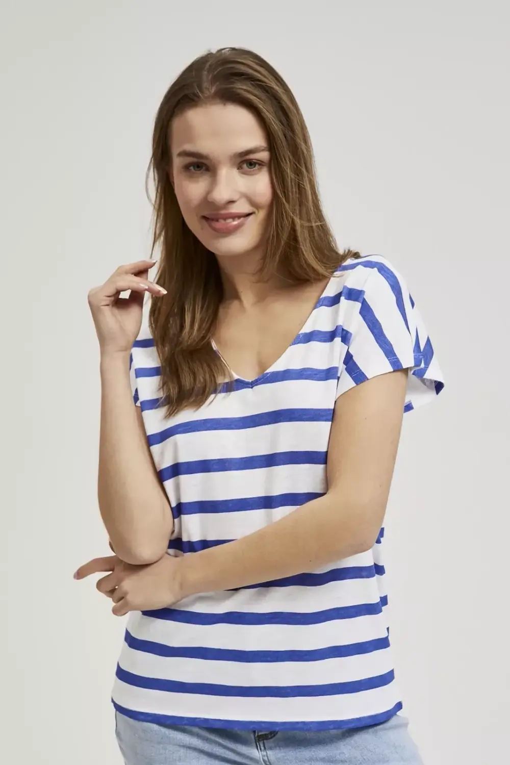 Marisse Women's Blouse L-Ts-4363 L.Navy