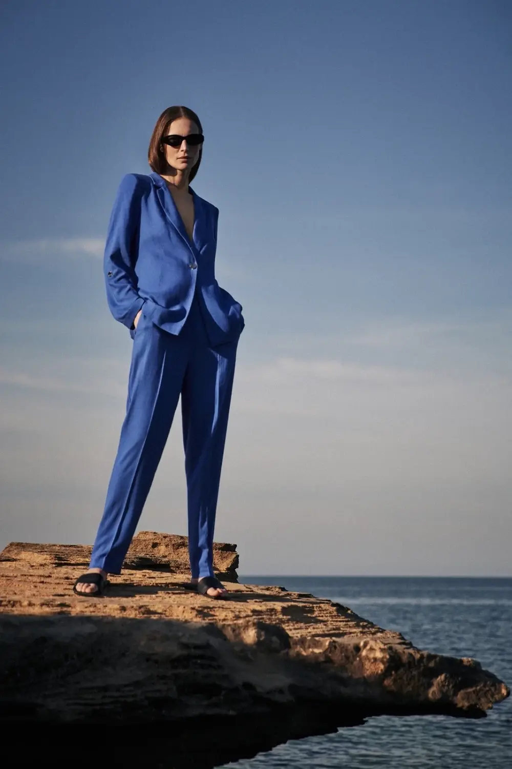 Marisse Women's Trousers L-Sp-4321 L.Navy