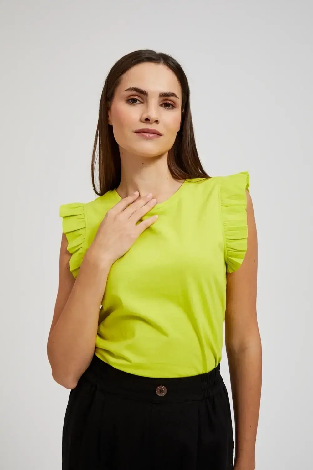 Marisse Women's Blouse L-Ts-4405 Lime