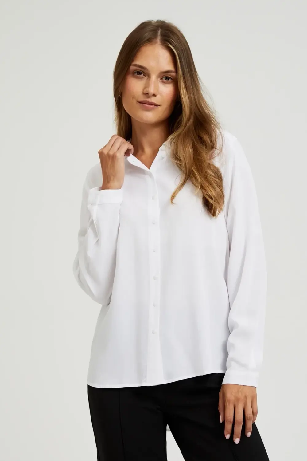 Marisse Women's Shirt L-Ko-4600 White