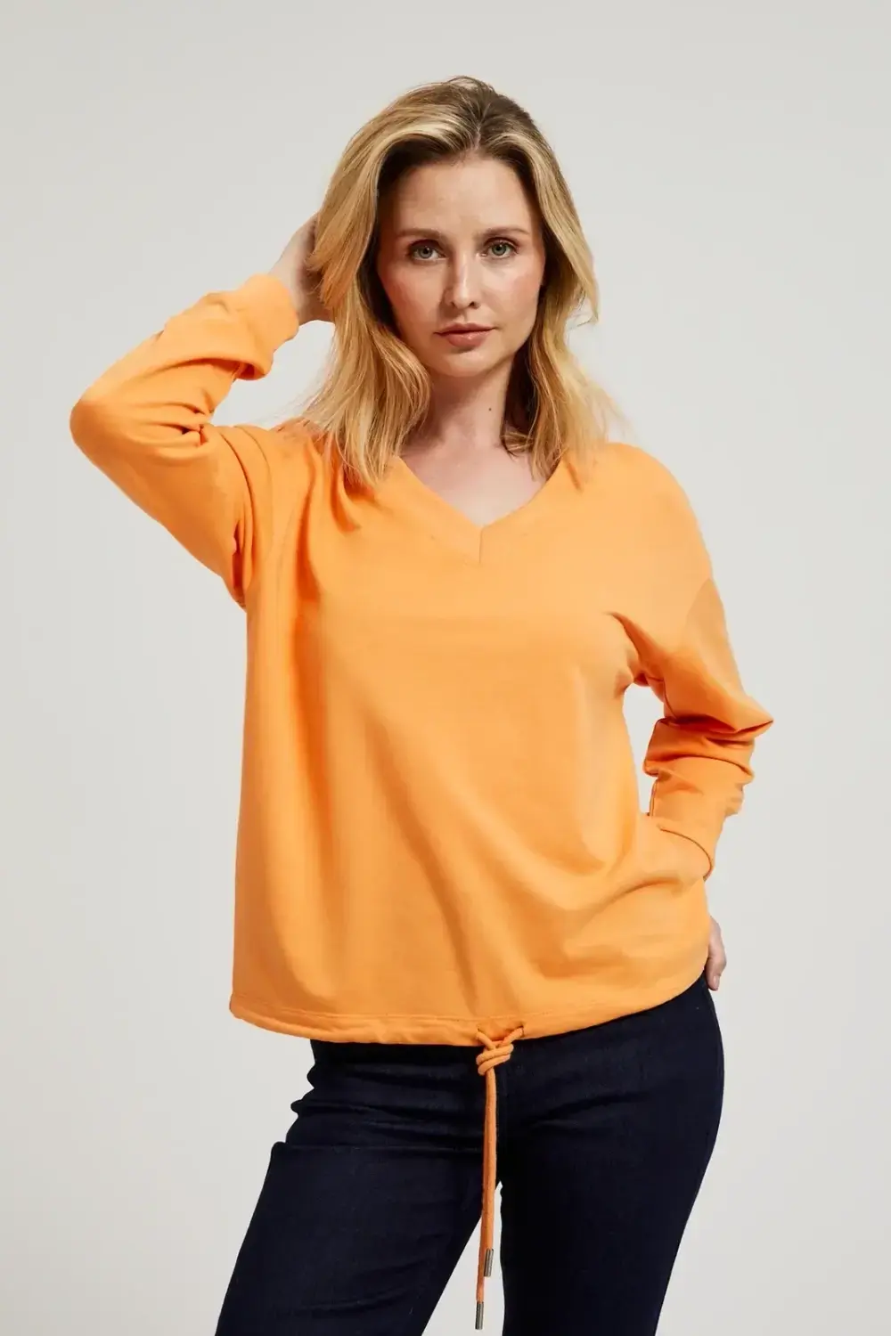 Marisse Women's Sweatshirt Z-Bl-4509 Orange
