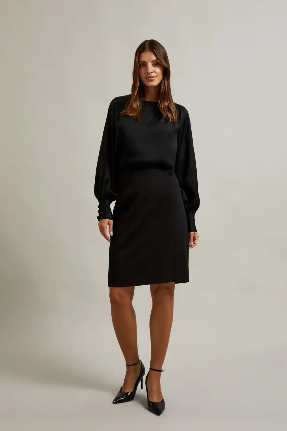 Marisse Women's Skirt Z-Sc-4514 Black