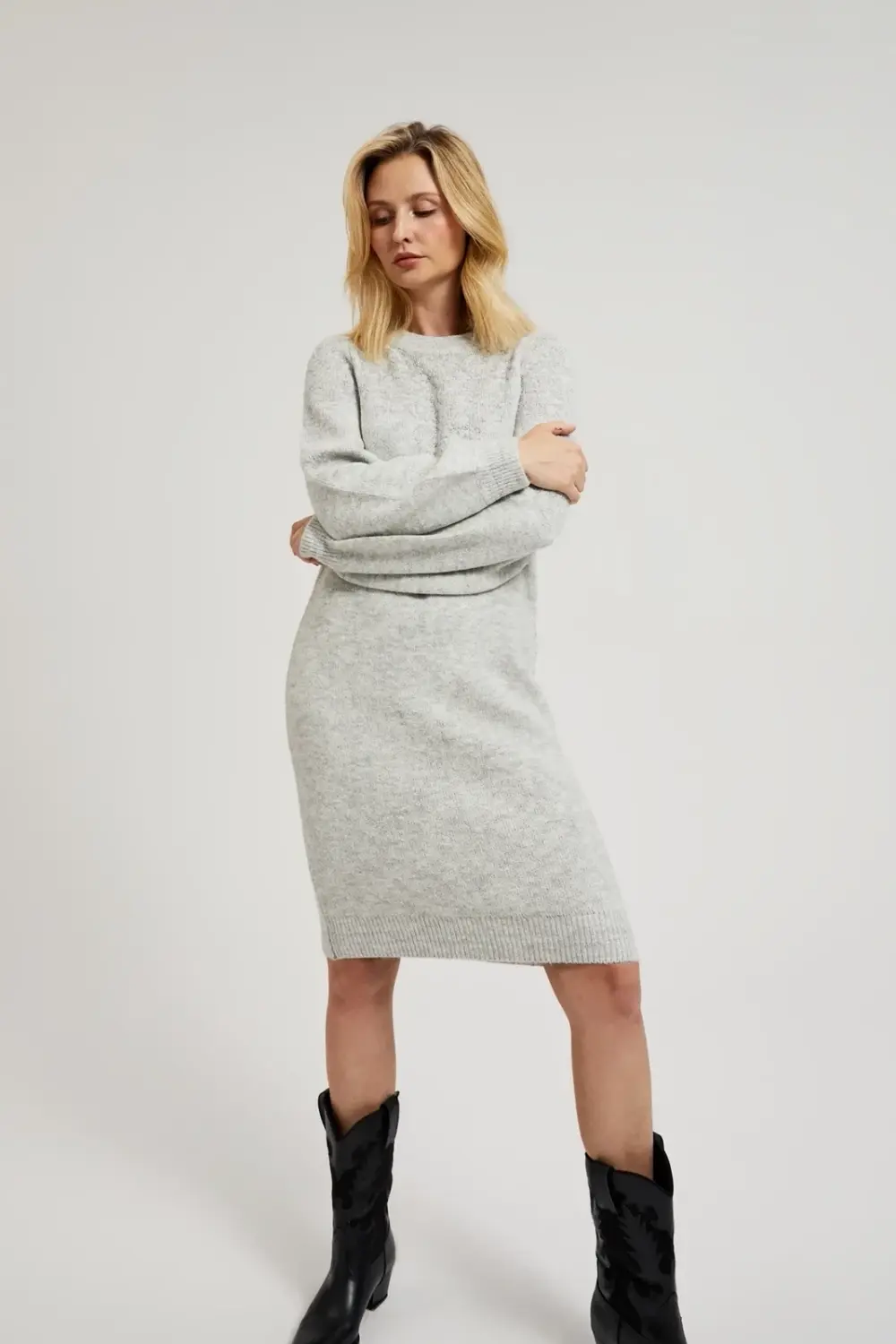 Marisse Women's Dress Z-Su-4522 Grey Mel