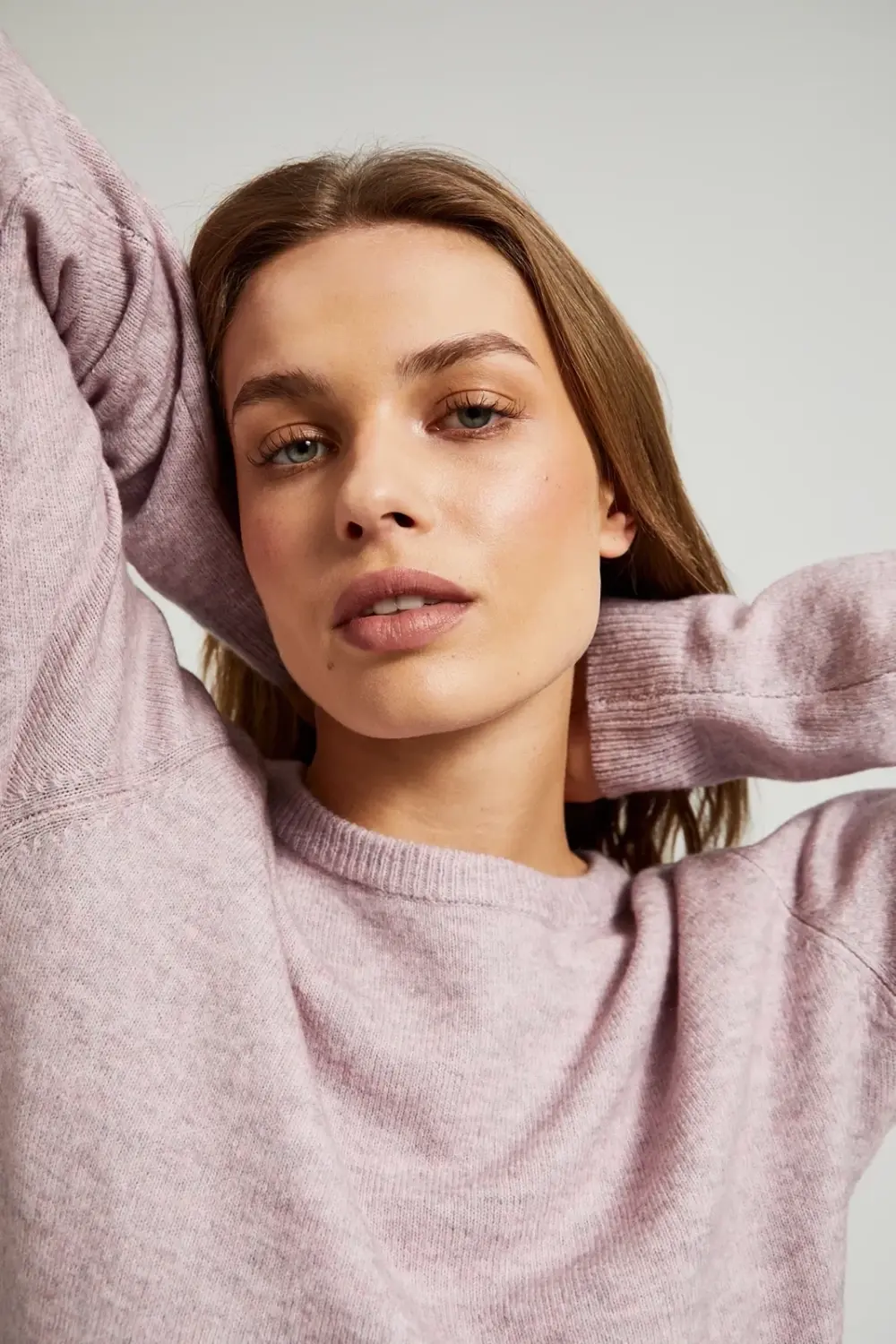 Marisse Women's Sweater Z-Sw-4510 Pink Mel