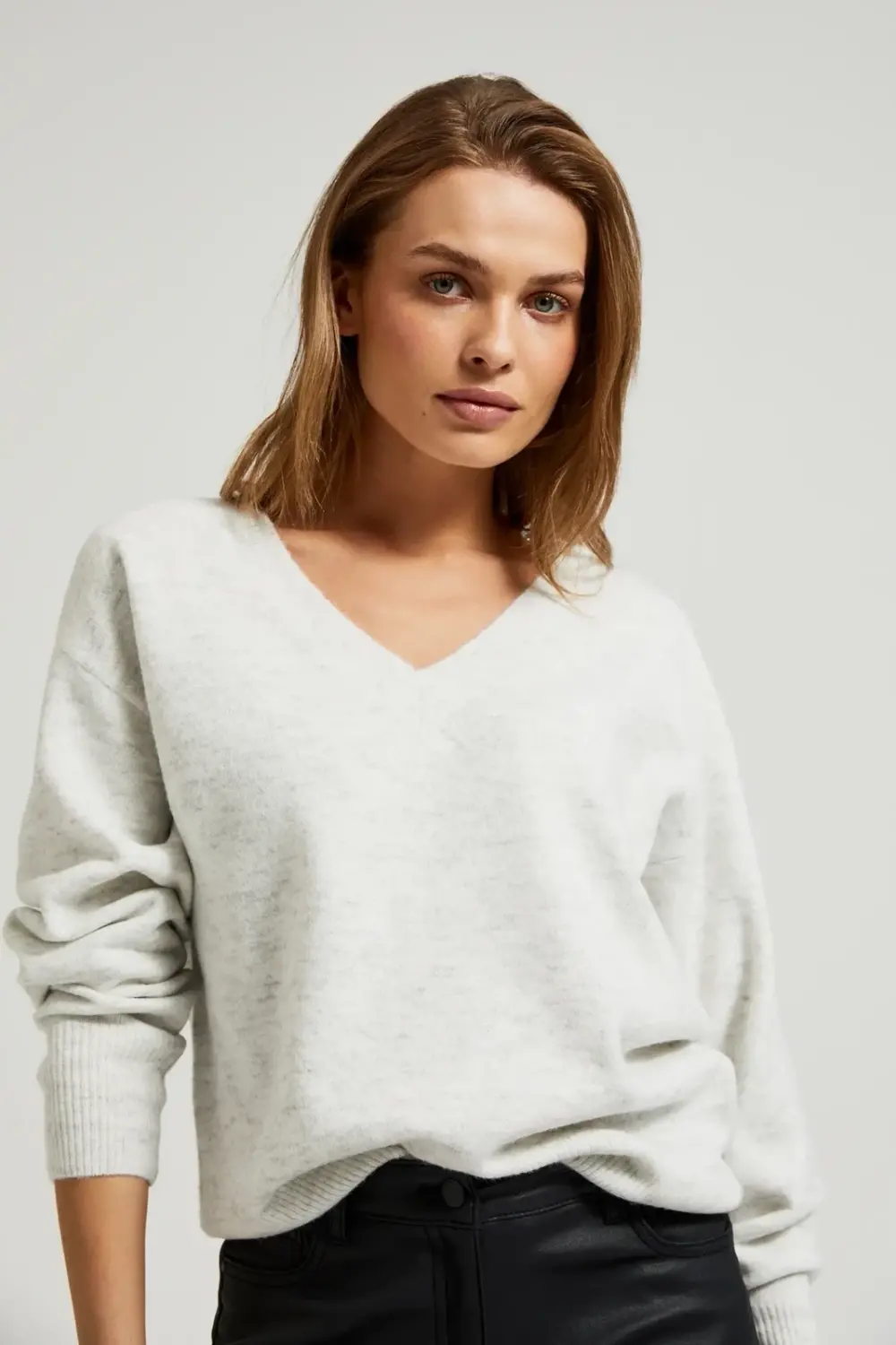 Marisse Women's Sweater Z-Sw-4513 Off White Mel