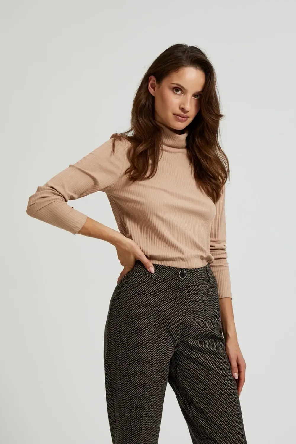 Marisse Women's Blouse Z-Ts-4514 L.Brown