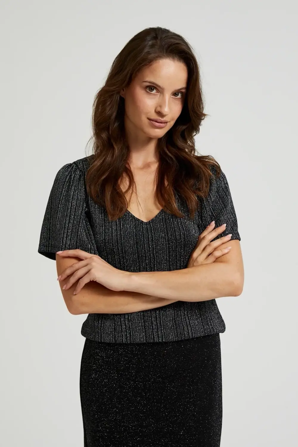 Marisse Women's T-Shirt Z-Ts-4528 Silver