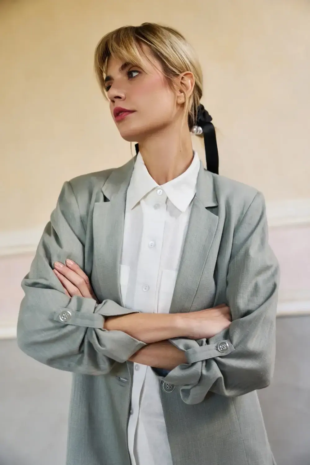 Marisse Women's Jacket L-Mr-4617 Olive