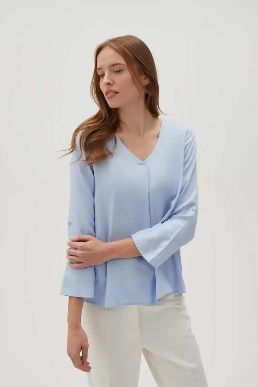 Marisse Women's Shirt L-Ko-4612 L.Blue