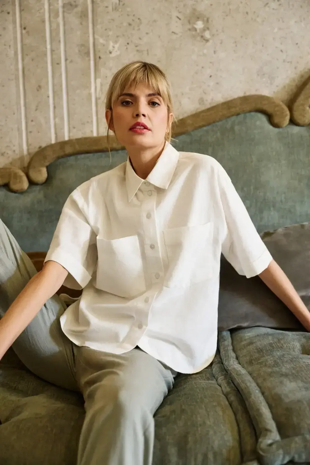 Marisse Oversized White Shirt