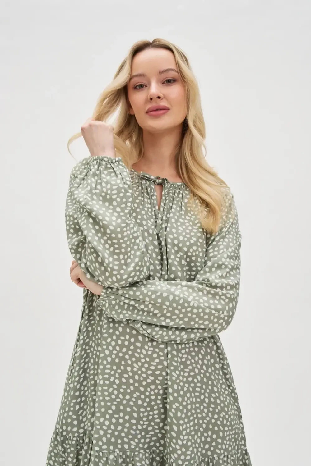 Marisse Women's Dress L-Su-4608 Olive