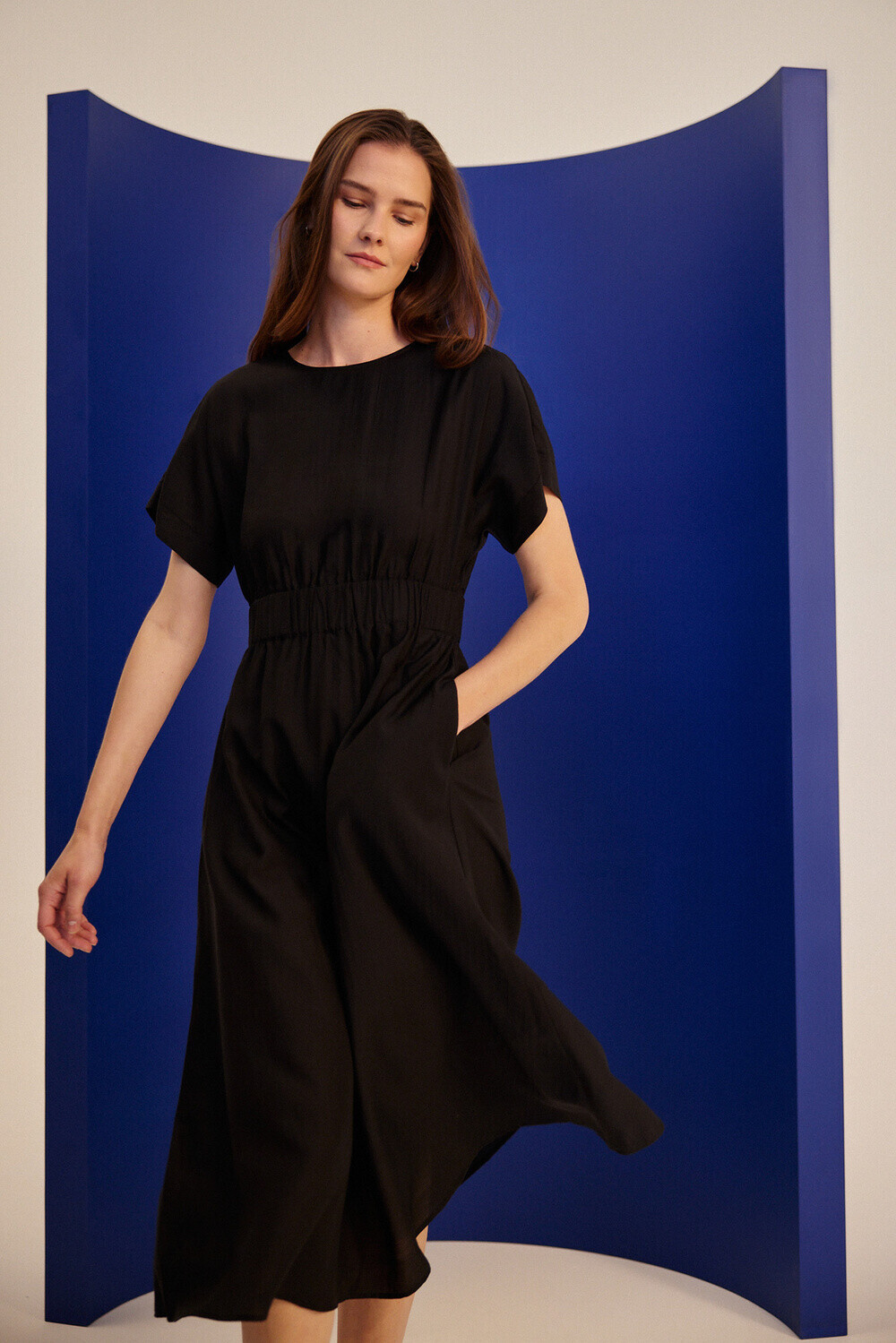 Marisse Black Viscose Dress