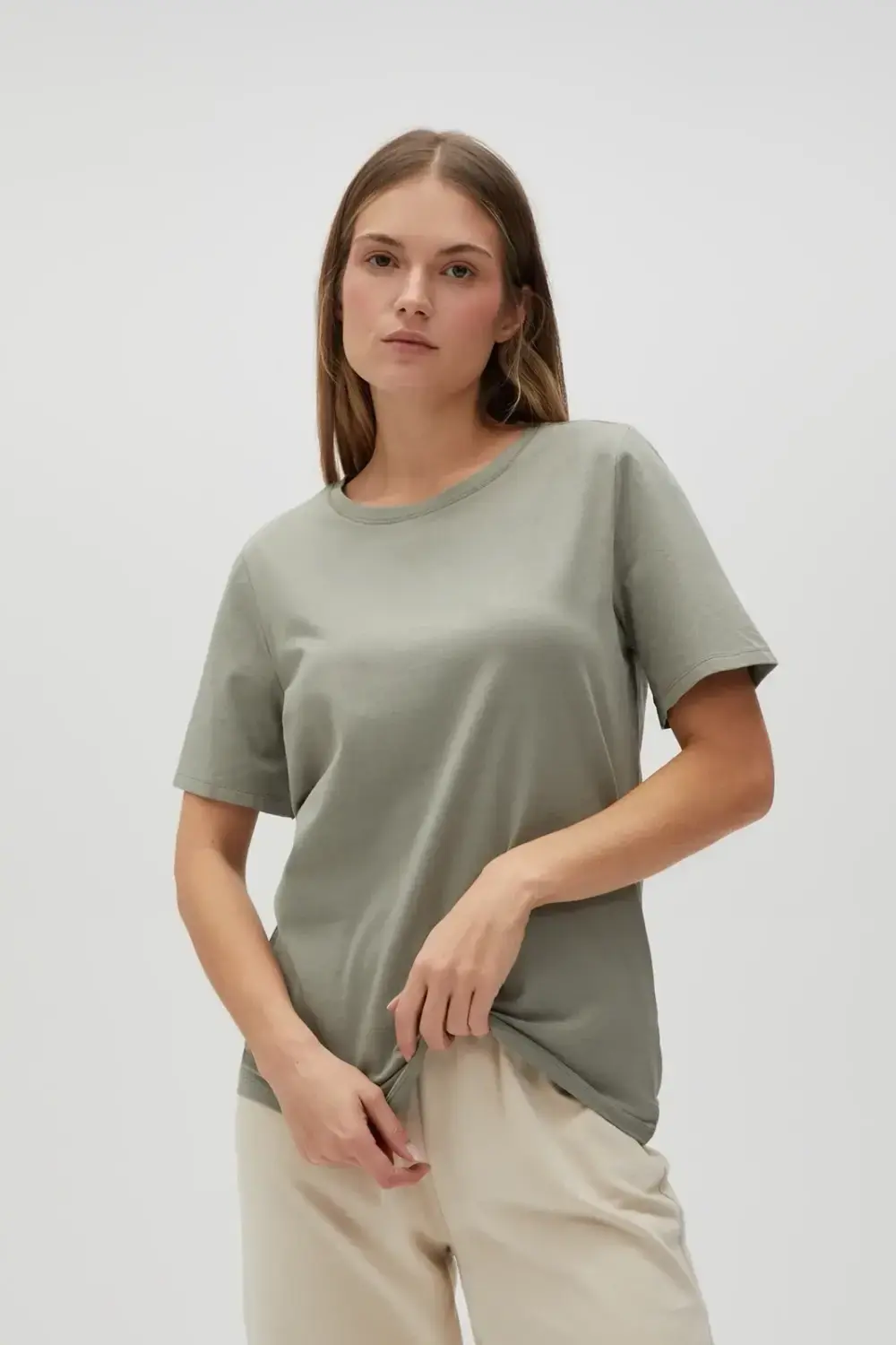 Marisse Women's T-Shirt L-Ts-4624 Olive